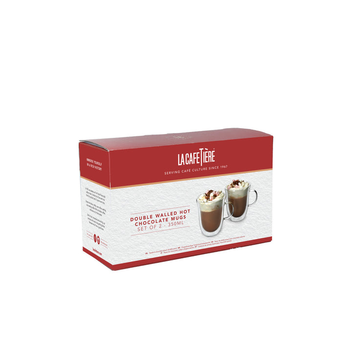 La Cafetière Double Walled Hot Chocolate Mugs