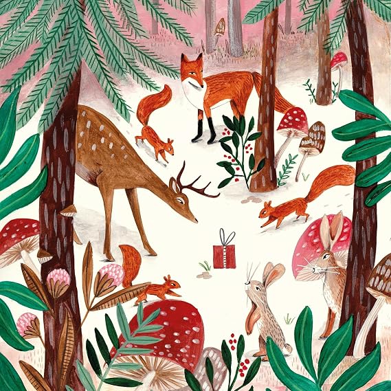 Räder Forest Animals Find Gift Christmas Napkins 33x33cm