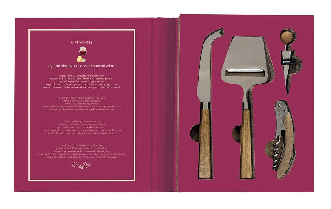 Räder Gift Novels 4 Piece Cheese & Wine Set