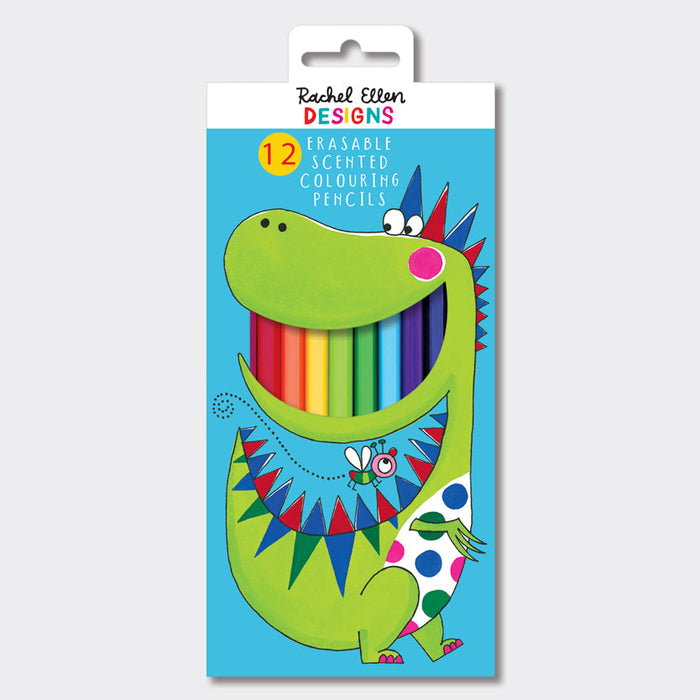 Rachel Ellen Scented Colouring Pencils - Dinosaur