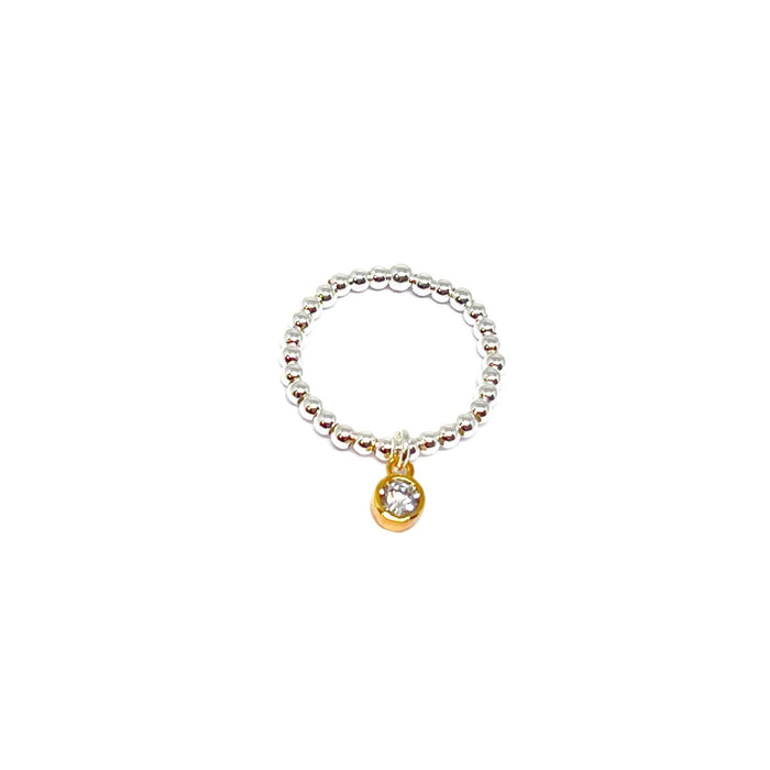 Clementine  Rachel Diamond Charm Ring - Gold