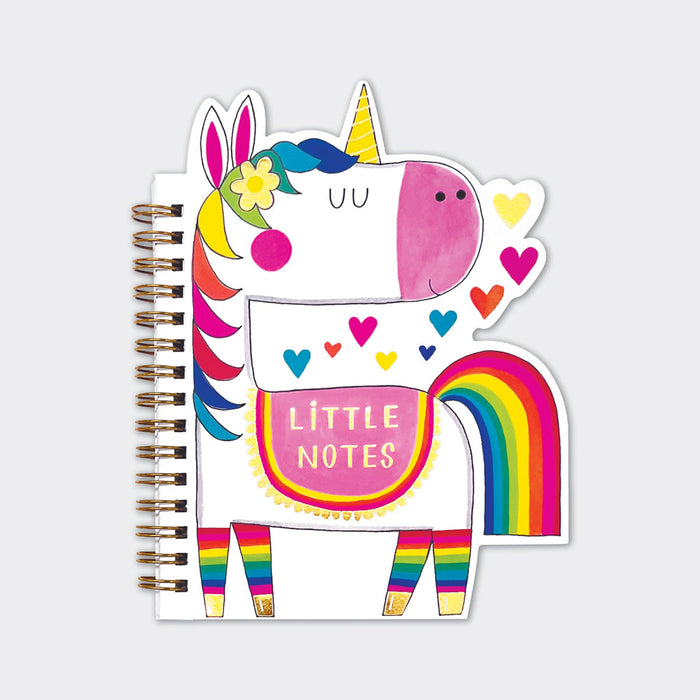 Rachel Ellen Magical Unicorn Shaped Wire Bound Notebook