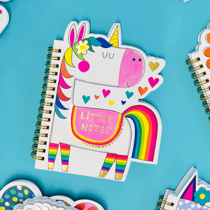 Rachel Ellen Magical Unicorn Shaped Wire Bound Notebook