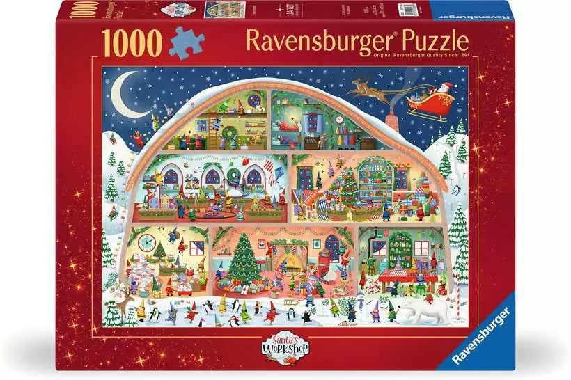 Ravensburger Santa’s Workshop 1000 Piece Jigsaw Puzzle