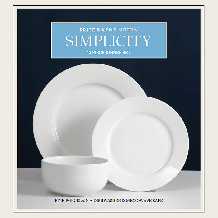The Rayware Group Simplicity Dinner Set 12 Piece