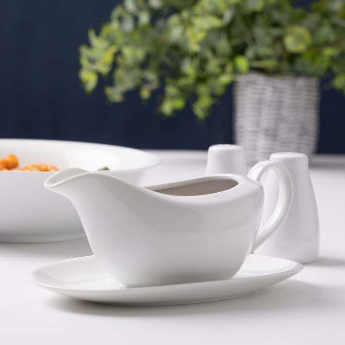 Rayware Glassware The Rayware Group Simplicity Gravy Boat And Saucer — Maple Gifts