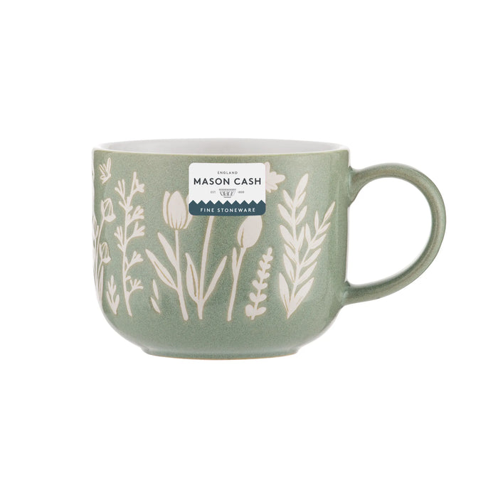 The Rayware In The Meadow Green Tulip Mug 400ml