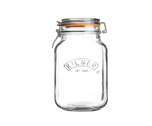 The Rayware Group Clip Top Square Jar 1.5 Litre