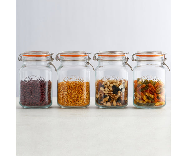 The Rayware Group Clip Top Square Jar 2 Litre