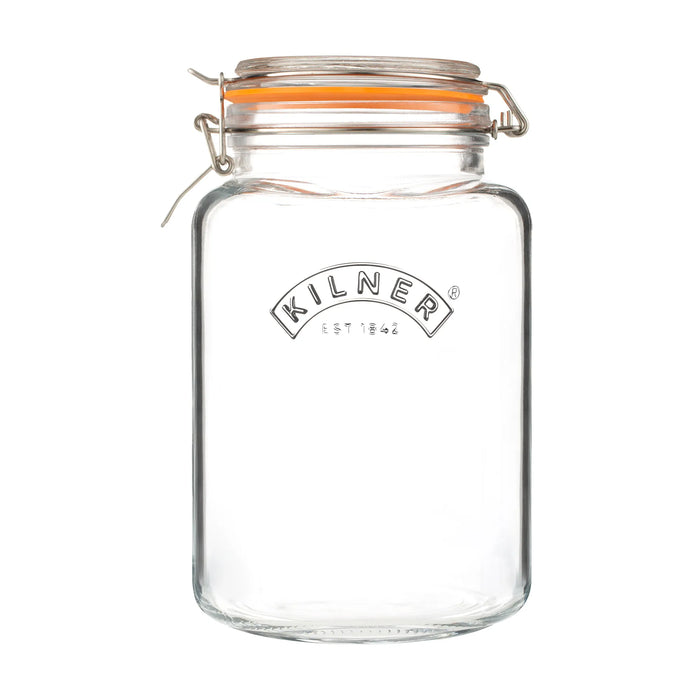 The Rayware Group Clip Top Square Jar 3 Litre