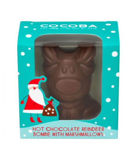 Cocoba Hot Chocolate Reindeer Bombe 150g