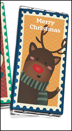 Welsh Chocolate Milk Chocolate Reindeer Bar