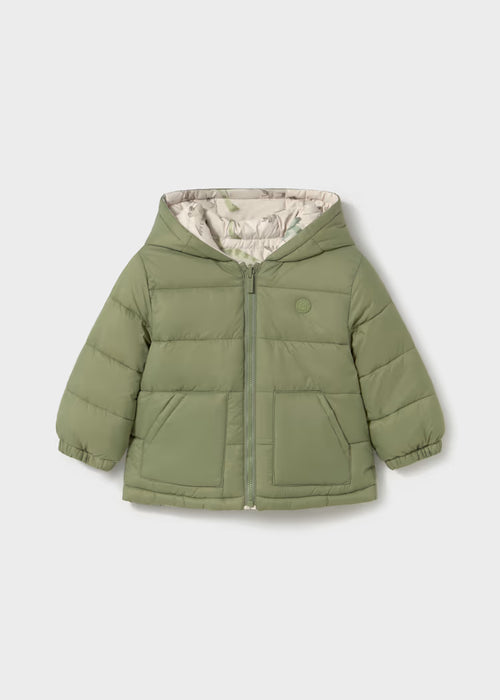 Mayoral Boys Reversible Soft Coat In Bayleaf