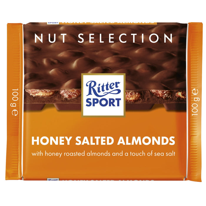 Ritter Sport Milk Chocolate Honey Salted Almonds Bar