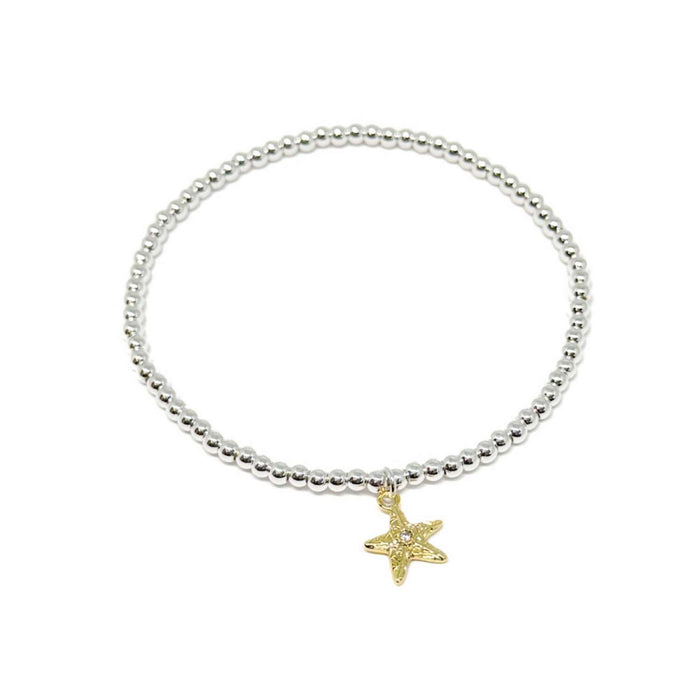 Clementine Riven Starfish Bracelet - Gold