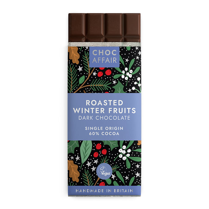 Choc Affair Roasted Winter Fruits Dark Chocolate Bar