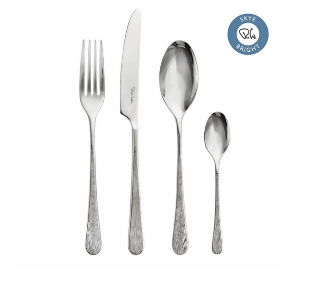 Robert Welch Skye Bright Cutlery Set, 24 Piece for 6 People