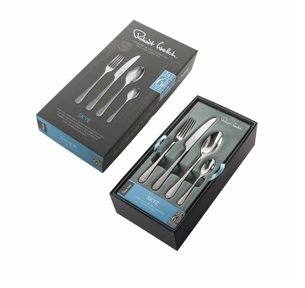 Robert Welch Skye Bright Cutlery Set, 24 Piece for 6 People