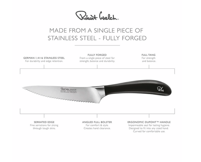 Robert Welch Signature Serrated Utility Knife 12cm