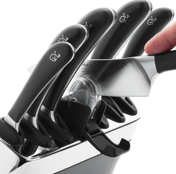 Robert Welch Signature Knife Block Set with Sharpener