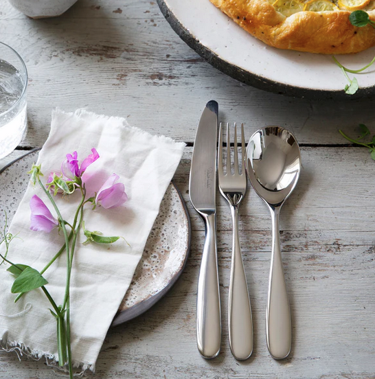 Robert Welch Stanton Bright Cutlery Set, 56 Piece for 8 People