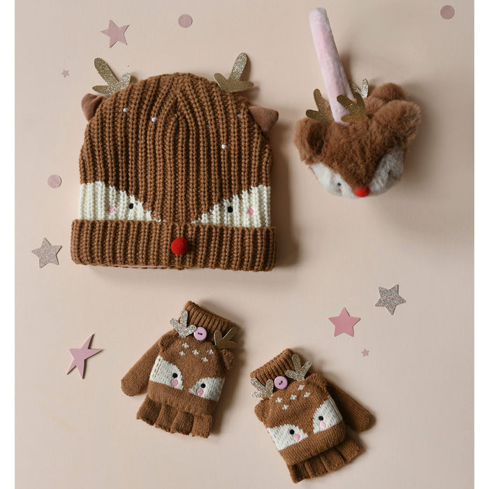 Rockahula Little Reindeer Knitted Hat 3-6 Years