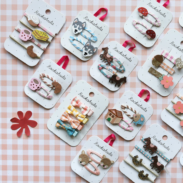 Rockahula Heidi Floral Mini Bow Clip Set