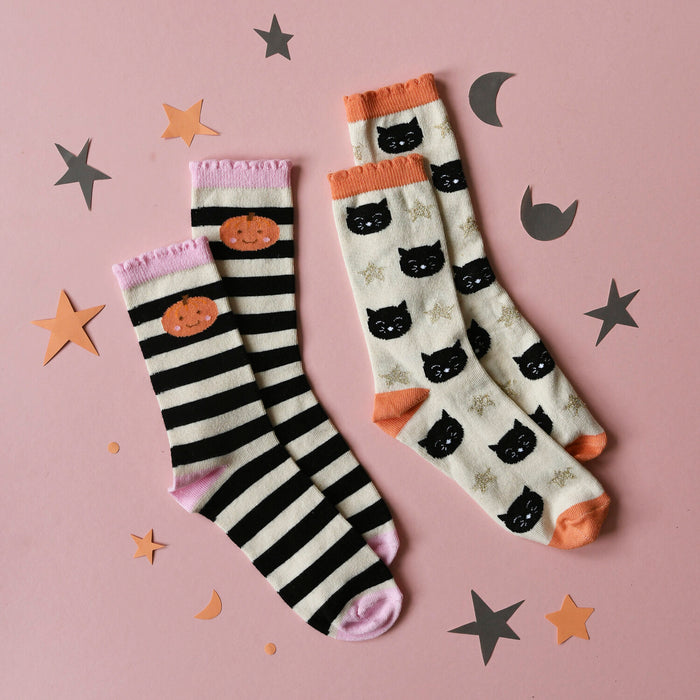 Rockahula Spooky Halloween 2 Pack Socks 9-12 Jnr