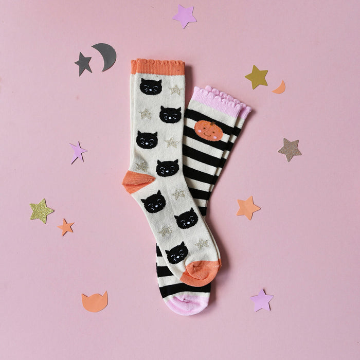 Rockahula Spooky Halloween 2 Pack Socks 9-12 Jnr