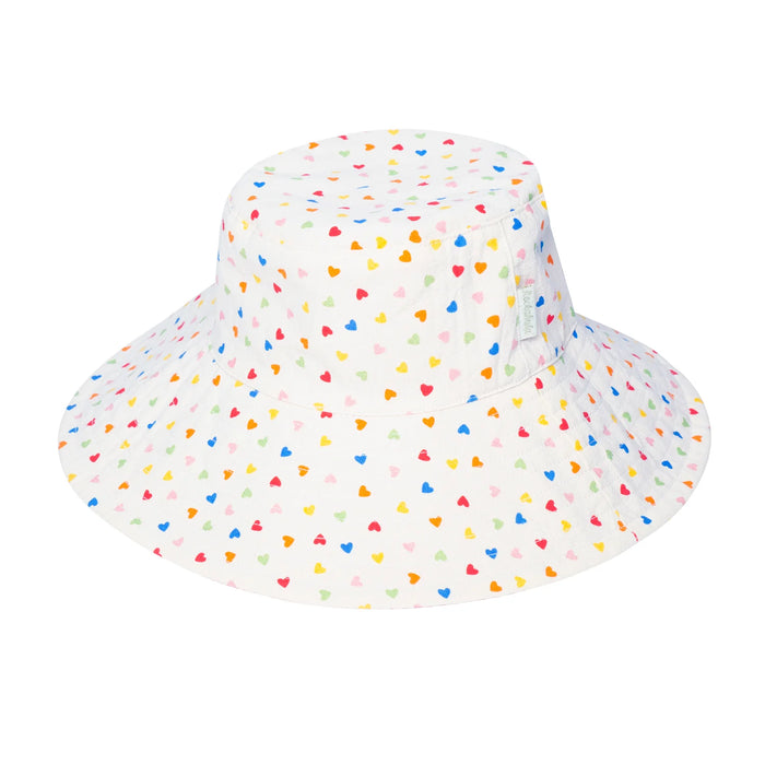 Rockahula Rainbow Hearts Reversible Sun Hat