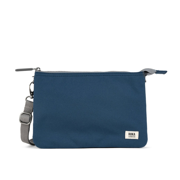 ROKA Carnaby Crossbody XL Deep Blue Canvas Bag