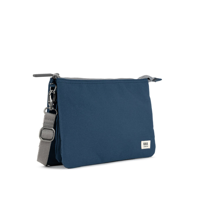 ROKA Carnaby Crossbody XL Deep Blue Canvas Bag