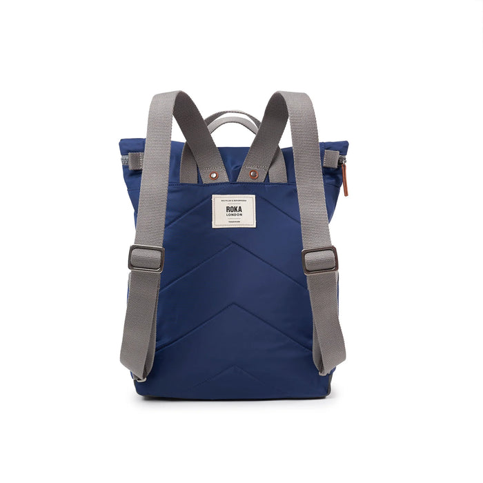 ROKA Bags Canfield Roll Top Backpack in Crisp Blue