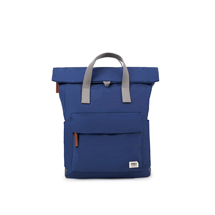 ROKA Bags Canfield Roll Top Backpack in Crisp Blue