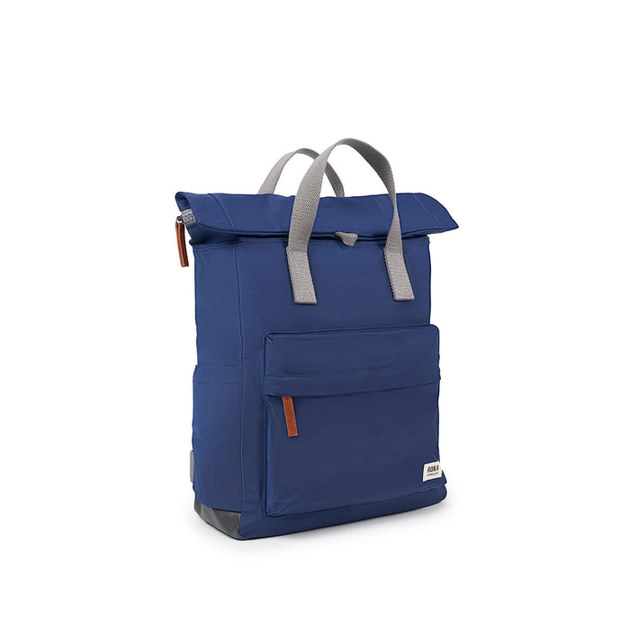 ROKA Bags Canfield Roll Top Backpack in Crisp Blue
