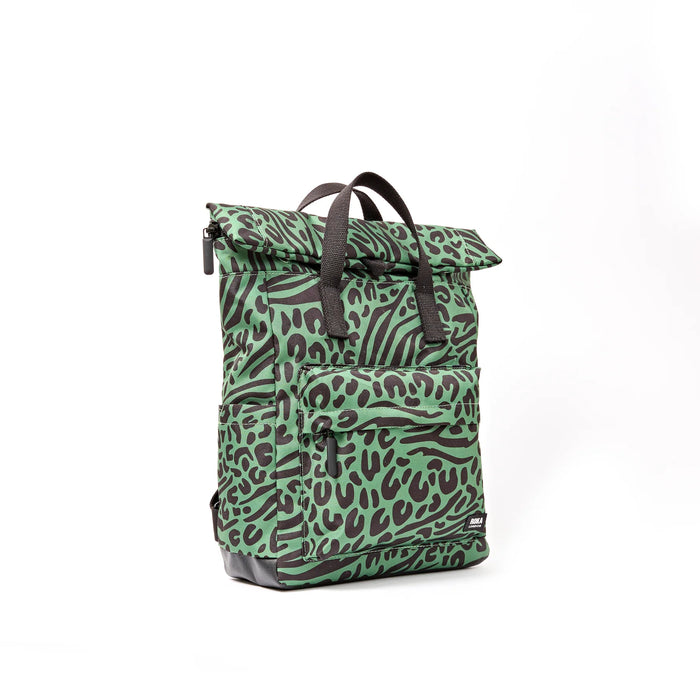 ROKA Bags Canfield Roll Top Backpack in Mixed Animal Artichoke