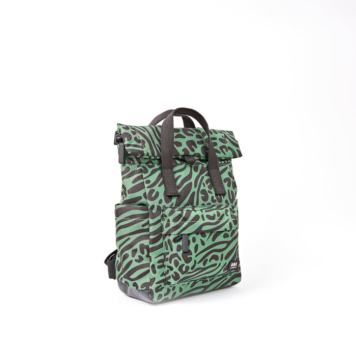 ROKA Bags Canfield Roll Top Backpack in Mixed Animal Artichoke