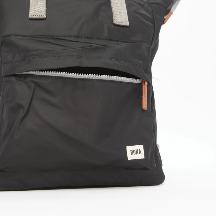 ROKA Bantry B Medium Black Recycled Nylon Bag