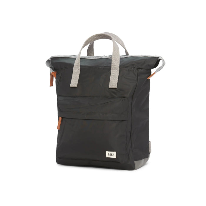 ROKA Bantry B Medium Black Recycled Nylon Bag