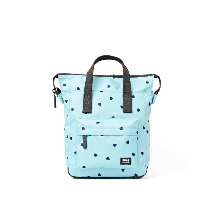 ROKA Bantry B Canvas Heart Print Small Backpack