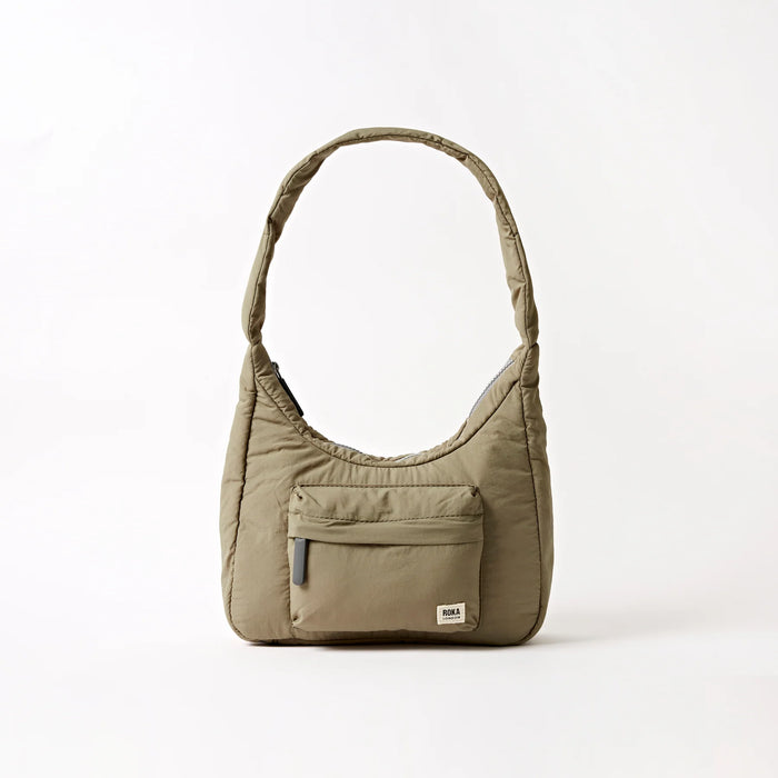 ROKA Belsize Taupe Crossbody Taslon Handbag
