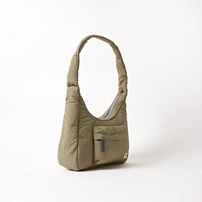ROKA Belsize Taupe Crossbody Taslon Handbag