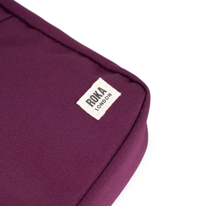 ROKA Bond Cherry Lacquer Recycled Canvas Pocket Crossbody Bag