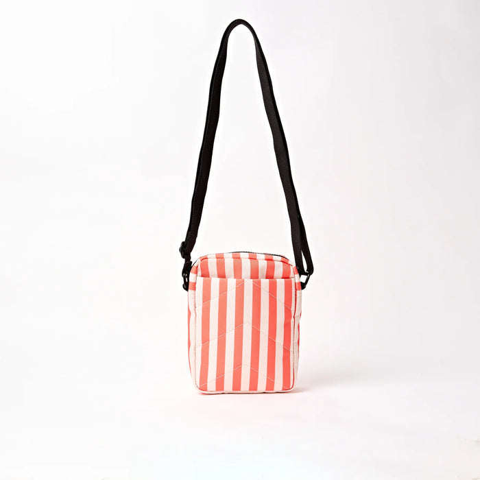 ROKA Bond Pocket Crossbody Bag in Coral Stripe