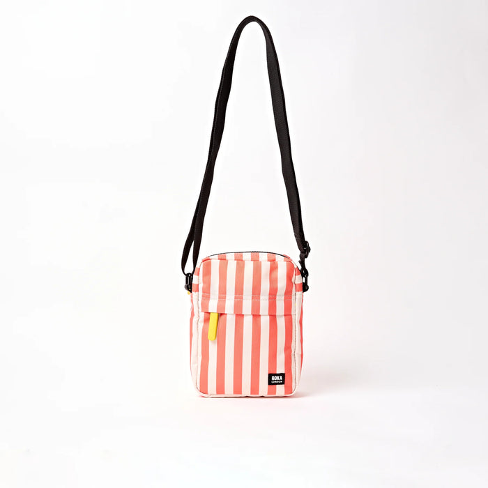 ROKA Bond Pocket Crossbody Bag in Coral Stripe