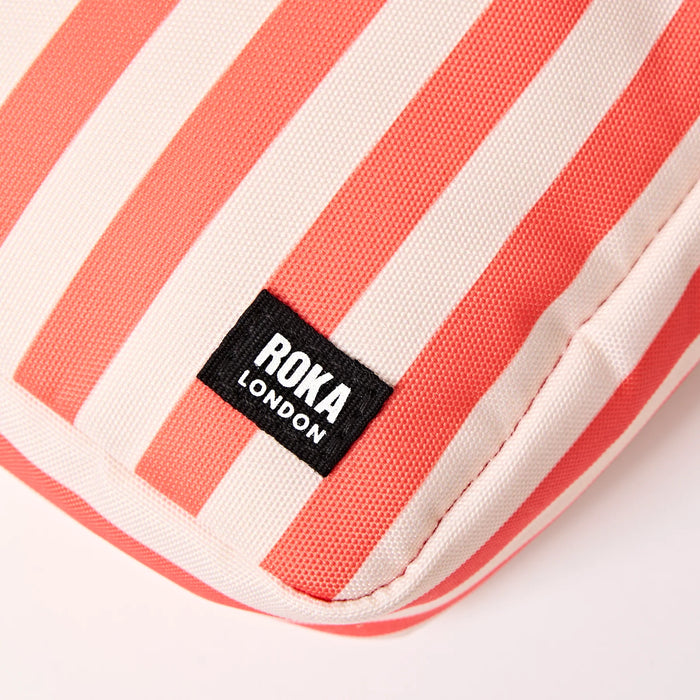 ROKA Bond Pocket Crossbody Bag in Coral Stripe