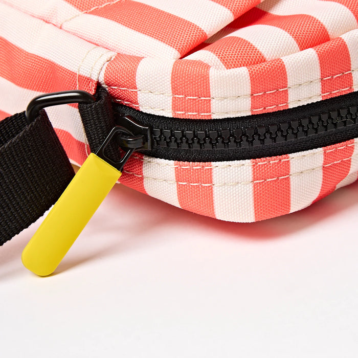 ROKA Bond Pocket Crossbody Bag in Coral Stripe