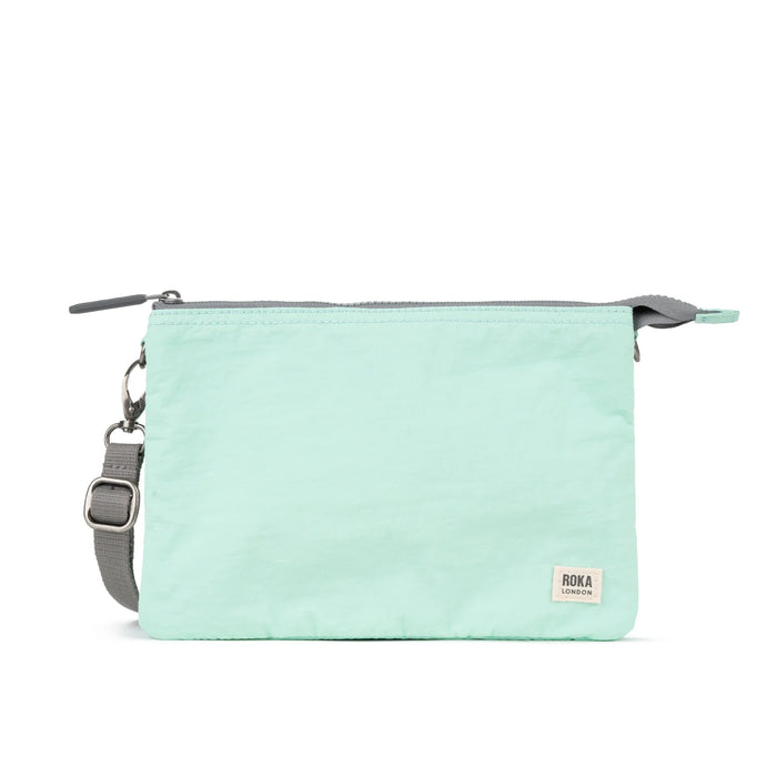ROKA Carnaby Crossbody XL Mint Canvas Bag
