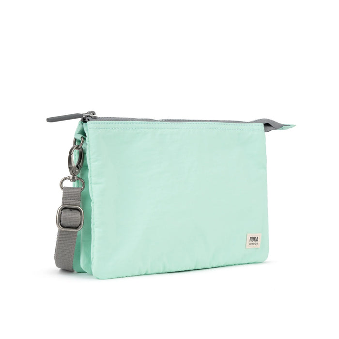 ROKA Carnaby Crossbody XL Mint Canvas Bag