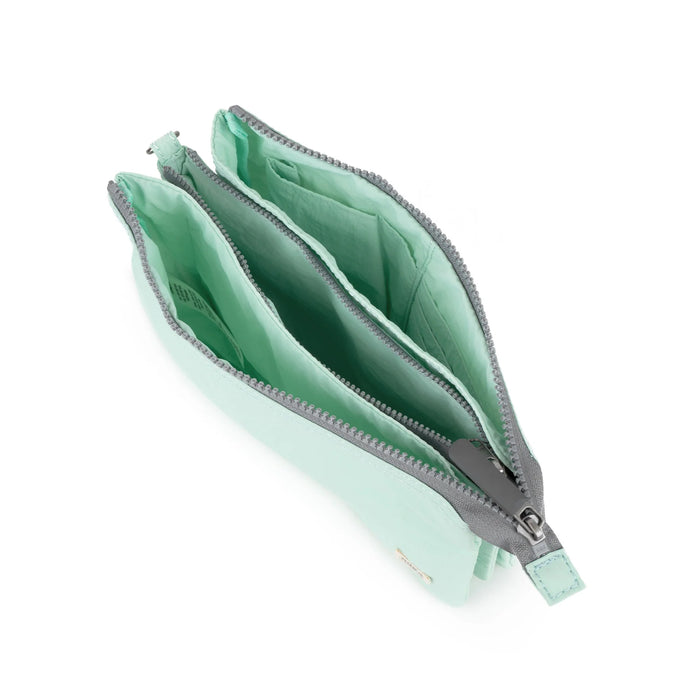 ROKA Carnaby Crossbody XL Mint Canvas Bag